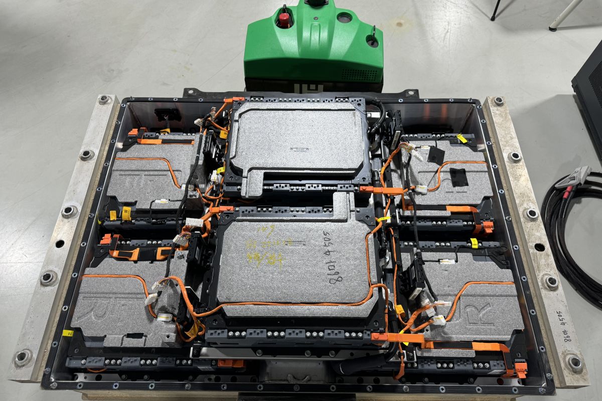 Oberseite eines Batteriemoduls