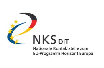 Logo der Nationalen Kontaktstelle Digitale und Industrielle Technologien zum EU-Programm Horizont Europa