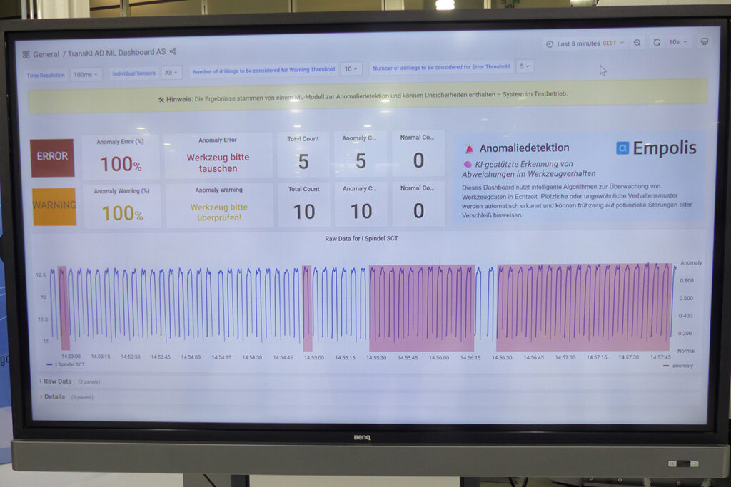 Demonstration des Assistenzsystems