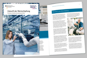 Die BMFTR-Broschüre „Zukunft der Wertschöpfung - Forschung zu Produktion, Dienstleistung und Arbeit“