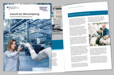 Die BMFTR-Broschüre „Zukunft der Wertschöpfung - Forschung zu Produktion, Dienstleistung und Arbeit“